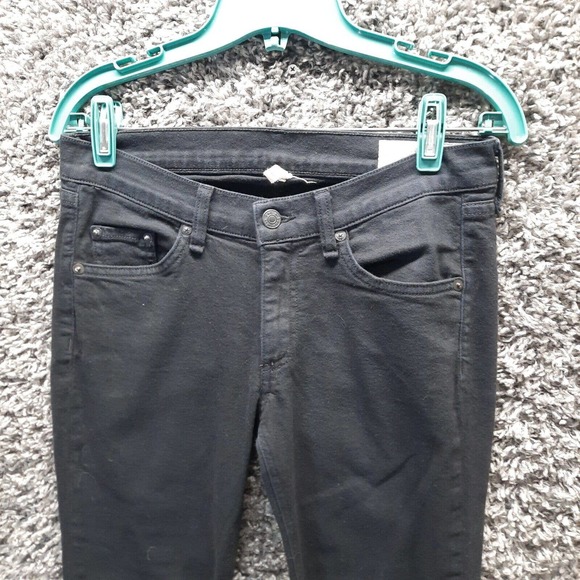 Rag & Bone Jeans Women‎ 27 Black Capri Stretch Ladies Denim Pants - Picture 1 of 11